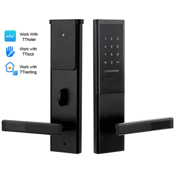 Квартирная электронная умная дверная ручка TTlock без ключа TThotel Цифровой дверной замок с приложением Bluetooth