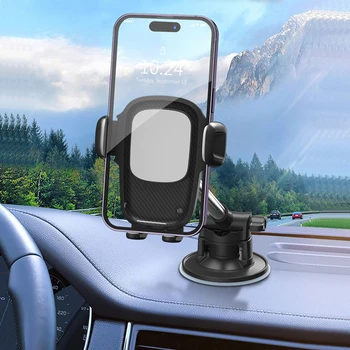 Автомобильный держатель для телефона [улучшенное супер всасывание] Автомобильное крепление для телефона на приборной панели /ветровом стекле, вращающийся на 360 ° Держатель мобильного телефона для iphone