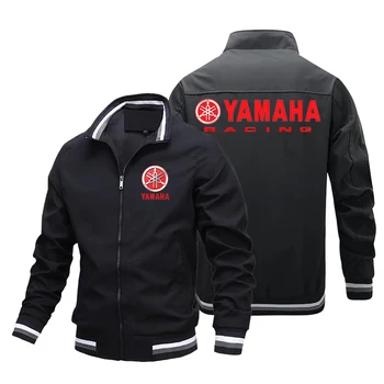 Куртка Yamaha для мужчин 2023, новая модная спортивная куртка для мотогонок, Негабаритная байкерская куртка Yamaha, мужская одежда, пальто