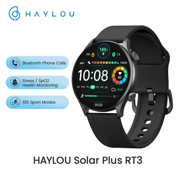 Смарт-часы Haylou Solar Plus RT3 с AMOLED-дисплеем, смарт-часы с Bluetooth, монитор состояния телефона, фитнес-часы для мужчин и женщин