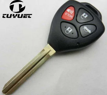 10ШТ 4 кнопки (полоса Красная кнопка) Корпус дистанционного ключа для Toyota Camry