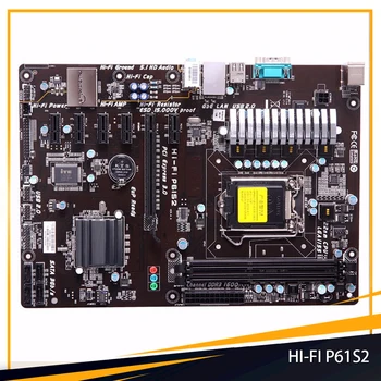 HI-FI P61S2 для материнской платы Biostar H61 LGA 1155 DDR3 USB 2.0 ATX Высокое качество Быстрая доставка
