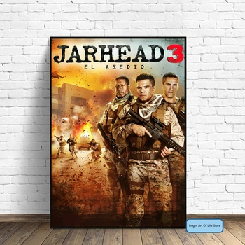 Jarhead 3: осада (2016) Постер фильма, обложка, фотопечать, Домашний декор для квартиры, Настенная живопись (без рамы)