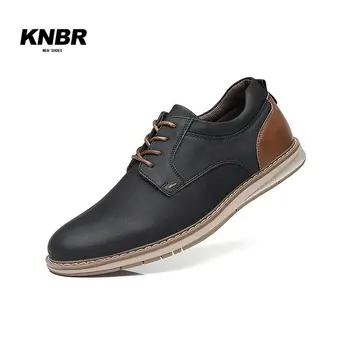 KNBR Новая мужская обувь 2023, Весна/Лето, Дышащие повседневные кроссовки из искусственной кожи, офисный стиль, мужские кроссовки Zapatil