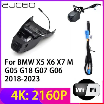 ZJCGO 4 К 2160 P Регистраторы Видеорегистраторы для автомобилей Камера 2 Объектива Регистраторы Wi Fi Ночное Видение BMW X5 X6 X7 M G05 G18 G07 G06 2018-2023