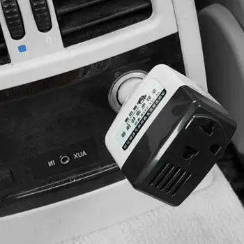 Автомобильное зарядное устройство Конвертер Универсальная Розетка Адаптер Преобразования питания Быстрая Зарядка Защита От короткого замыкания Аксессуары для интерьера Авто