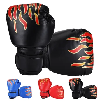 1 Пара Боксерских Перчаток, Кожаных Защитных перчаток для кикбоксинга, Детские Перчатки для тренировки ударов кулаком, Спортивные защитные принадлежности