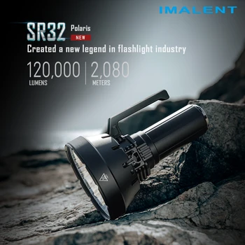 Мощный фонарик IMALENT SR32 Head мощностью 120 000 люмен с 32 светодиодами высокой яркости Cree XHP50.3