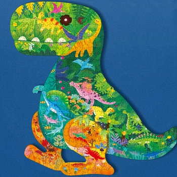 300 + шт Динозавр, Лев, Дельфин, Единорог, Животные, Бумага для обучения детей, игрушки для раннего развития, художественная головоломка для взрослых высокой сложности