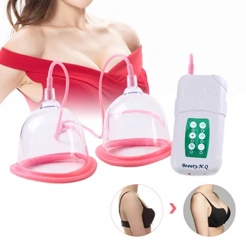 Электрический насос для увеличения груди Для женщин, Вакуумный Баночный Массаж тела, груди, AB/ CD Чашки, Вакуумный насос для увеличения груди, Приклад Ru