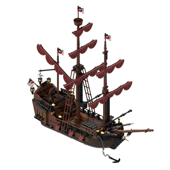 Авторизованный MOC-116561 Loup De Mer Пиратский корабль Серии Pirate Bay Модель Лодки Строительные Блоки MOC Набор (1089 шт.)