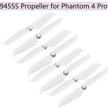 8 шт. малошумных пропеллеров для DJI Phantom 4 Pro/Advanced Quick Release 9455 S Лезвия Винтовой Аксессуар Шумоподавляющее лезвие
