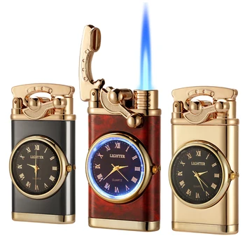 Необычная зажигалка GALINER для сигар с часовым коромыслом Аксессуары для курения Гаджет-фонарик Ветрозащитная зажигалка Puro Charuto