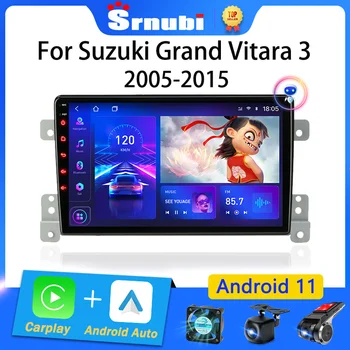 Srnubi Android 10 Автомобильный Радиоприемник для Suzuki Grand Vitara 3 2005 2012 2013 2014 2015 Мультимедийный Плеер Навигация GPS 2 Din Стерео DVD
