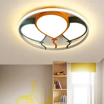 Светодиодный дизайнерский потолочный светильник для детской комнаты для мальчиков, светильник для спальни, мультяшный потолочный светильник для детской комнаты, светильник с воздушным шаром, потолочный светильник