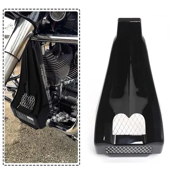 Черная мотоциклетная передняя нижняя крышка радиатора, подбородочный обтекатель, спойлер для Harley Touring FLHTCU 1997-2013, высококачественный АБС-пластик