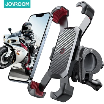 Joyroom Велосипедный держатель для телефона с обзором 360 ° Универсальный велосипедный держатель для телефона с диагональю 4,7-7 дюймов, подставка для мобильного телефона, противоударный кронштейн, GPS-зажим