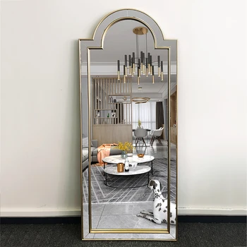 Современный дизайн зеркала для душа, Креативное Расширенное Зеркало для спальни, Туалетный столик для ванной Комнаты, Украшение стен Espejo Cuerpo Entero