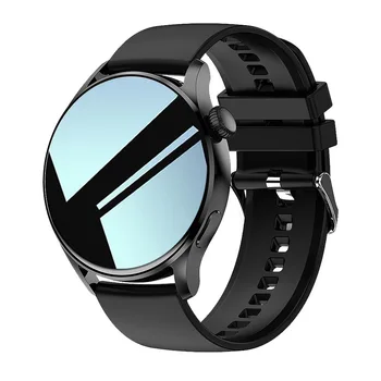 ЭКГ + PPG Bluetooth Вызов Smartwatch Мужчины Женщины 1,36 Дюйма 390 *390 HD Пикселей Полный круг сенсорный экран Смарт-часы Мужские GPS Трек + коробка