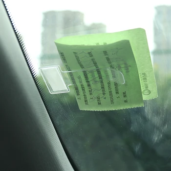 2 шт., наклейки на ветровое стекло, Зажим для билета на парковку, держатель разрешения, Зажим для билетов, Папка для заметок о времени, Т-образная папка