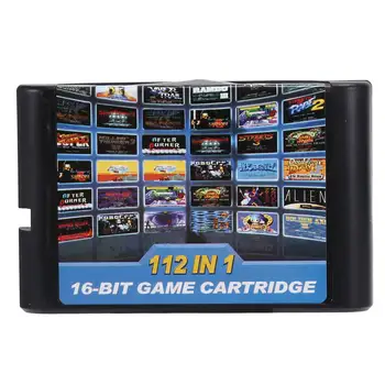 Игровой картридж 112 в 1, 16-битный игровой картридж для Sega Megadrive Genesis, игровой картридж для PAL и NTSC