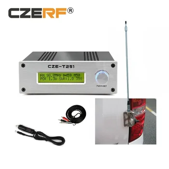 FM-радиопередатчик CZERF 25 Вт с мощной автомобильной антенной