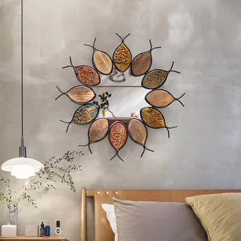 Зеркало для декора стен гостиной в средиземноморском стиле, Европейское Креативное Зеркало для входа в ресторан в форме рыбы