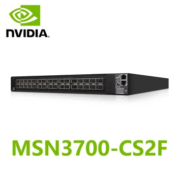 Коммутатор NVIDIA Mellanox MSN3700-CS2F Onyx System Spectrum-2 100GbE 1U Open Ethernet с 32 портами Onyx QSFP28 и 2 блоками питания переменного тока