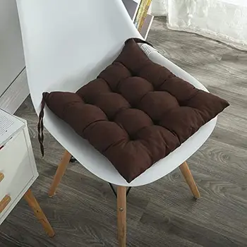 Офисные подушки для стульев Нескользящие 16x16 дюймов, подушка для автомобильного сиденья, коврик для стула, Квадратные накладки для стульев, комфортные и мягкие коврики для стульев для йоги