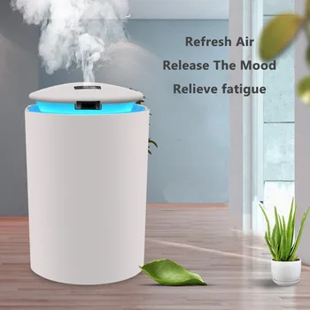 Ультразвуковой Мини-увлажнитель воздуха, диффузор эфирного масла для дома, автомобиля, USB-Фоггер, туманообразователь со светодиодной ночной лампой