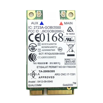 3G Беспроводная карта WWAN HSDPA EDGE EVDO CDMA для Gobi2000 3G Wifi карта WWAN 60Y3183 60Y3263 для T410 T510 X201