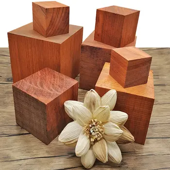 Изготовленный на заказ DIY Африканский Эбонитовый материал из розового дерева 4-12 см Цилиндрического или квадратного бруса, деревянный блок, кусок пиломатериала