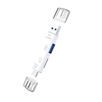 5 в 1 USB 2.0 Type C/USB /Micro-USB/TF/SD Устройство для чтения карт памяти OTG Card Reader Адаптер Аксессуары для мобильных телефонов