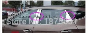Для Hyundai New Santa Fe IX45 2013 2014 2015 2016 Центральная стойка окна B + C 6 шт. оконные накладки (только для 5 мест)
