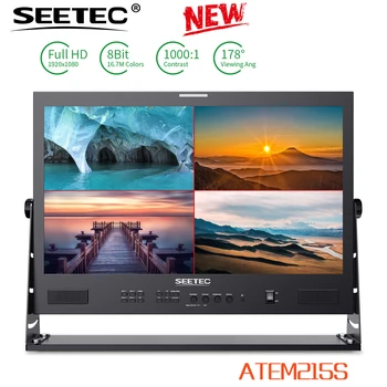 SEETEC ATEM215S 21,5-дюймовый многокамерный Широковещательный монитор 3G-SDI HDMI 1920x1080 Full HD LCD 3D LUT HDR для Youtube Live