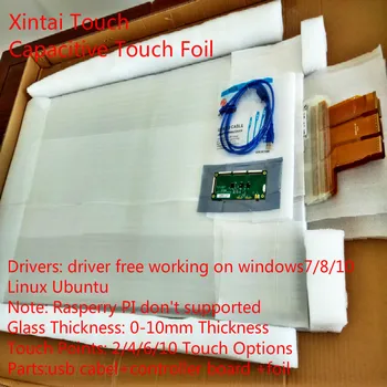 65-дюймовая дюралевая сенсорная пленка из фольги, мульти емкостная сенсорная пленка для Windows7, Windows8, Android