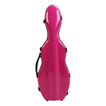 розово-красный футляр для скрипки из стекловолокна FRP 4/4, сумка-футляр для скрипки, лак для укладки, Водонепроницаемый противоударный Портативный рюкзак, модный цвет,