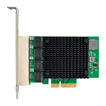 Гигабитная сетевая карта PCIE X4 2.5G RTL8125B 4-портовая сетевая карта Ethernet Настольный сервер Сетевая карта