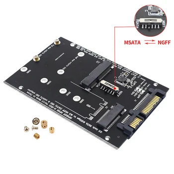 Адаптер mSATA для SATA SSD M2 для SATA Адаптер SATA M.2 NGFF mSATA SSD для SATA3.0 2,5 Адаптер M.2 mSATA SSD Riser Board