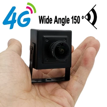 Мини 4G SIM-карта IP-камера 1080P 5MP HD Безопасность в помещении Миниатюрная Маленькая 4G Bullet Camera CCTV Металлическая P2P Onvif Аудио Сигнализация Camhi