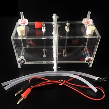 Демонстрационный электролизер 26063 Ионообменная мембрана без платинового электрода, учебный инструмент для химических экспериментов НОВЫЙ