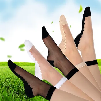 Сексуальные Кружевные Сетчатые шелковые носки в сеточку с фруктами, Волокнистые Прозрачные Эластичные носки из сетчатой пряжи на лодыжках, Тонкие женские носки 3 пары = 6шт TMD07