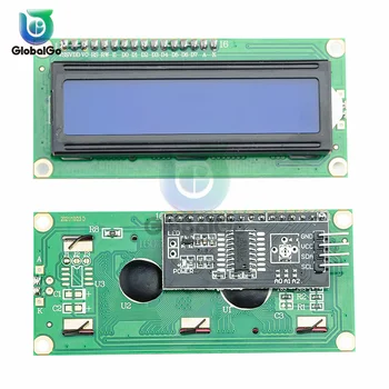 Для Arduino ЖК-дисплей Модуль LCD1602 16x2 Синий/Желто-Зеленый Экран Модуль отображения символов 5 В с интерфейсом PCF8574 IIC I2C