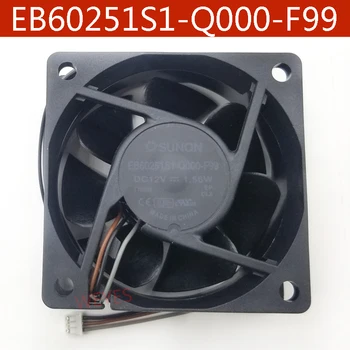 Для SUNON 6025 60x60x25 мм 6 см EB60251S1-Q000-F99 DC 12 В 1,56 Вт 3-КОНТАКТНЫЙ Вентилятор Охлаждения проектора