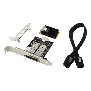 MINI Pci-e-двухпортовый сервер Gigabit Ethernet NIC сетевая карта 1000M mini PCIe SFP оптоволоконная сетевая карта INTEL 350AM2 Чипсет