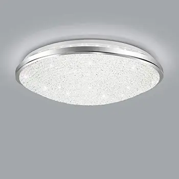 Потолочный светильник, 21 Вт, 15-дюймовый круглый светодиодный потолочный светильник холодного белого цвета 5500K 2023LM Идеально подходит для спальни, прихожей, кухни, лестничной клетки