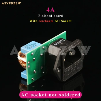 2A/4A Разъем фильтра аудиоусилителя HIFI EMI DIY kit/Готовая плата Без разъема или С позолоченной розеткой переменного тока Aucharm