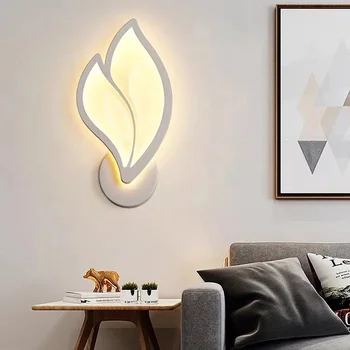 Скандинавский светодиодный настенный светильник, современное минималистичное декоративное бра для спальни, Дизайнерское освещение для гостиной, ТВ-фон, прихожая, коридор
