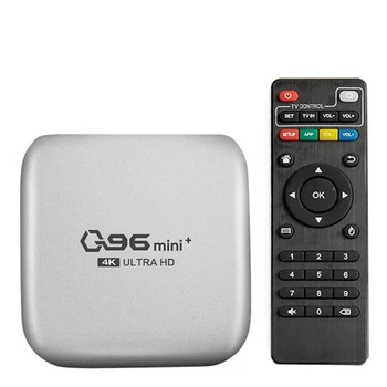 2X Q96 Mini Plus Tv Box 5G + Wifi Smart Tv Box Amlogic S905W 4-ядерный 64-битный 4 Гб + 32 Гб Wifi Медиаплеер Верхняя Коробка-EU Plug