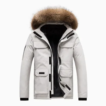 Мужская Зимняя куртка, Мужская Утепленная Канадская куртка, Шуба Оверсайз, Мужская Подкладка, Лыжное Качество, Длинные Пальто 2023, Большие Размеры 6XL 7XL 8XL